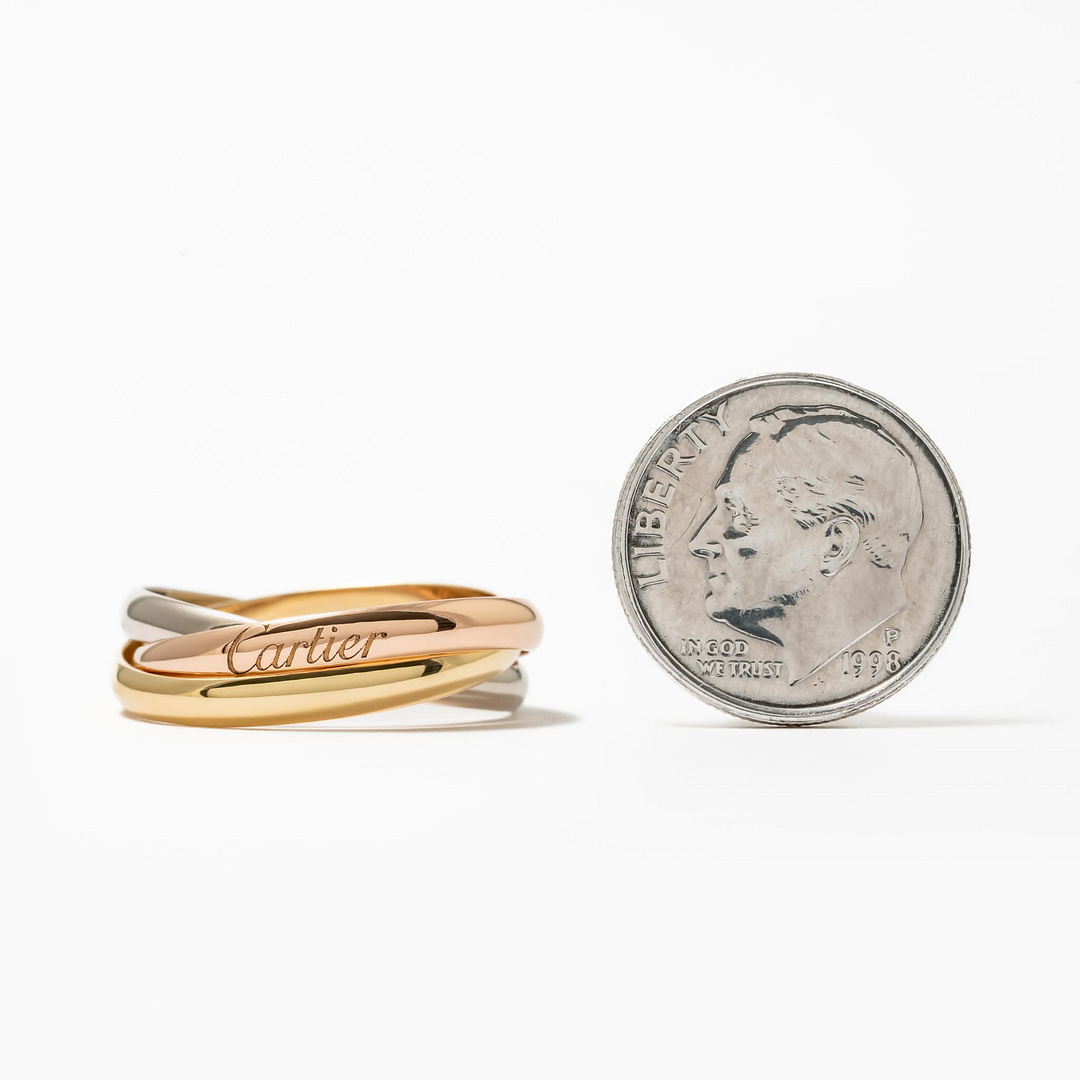 18 Karat Cartier Tri-Color Trinity Ring (Tri-Color) — Shreve