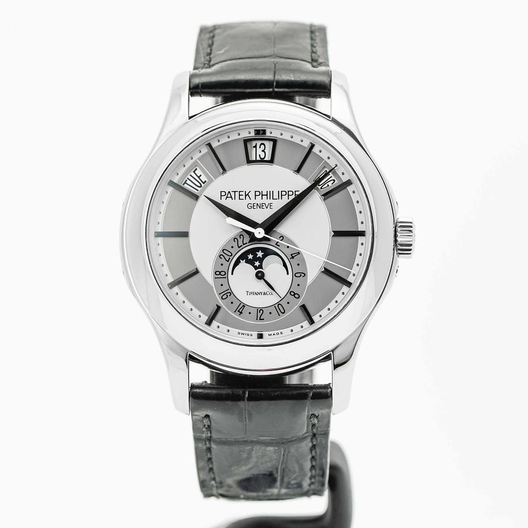 インテリア時計 Patek Philippe GENEVE TIFFANY&CO SILVER Patek Philippe Annual Calendar 