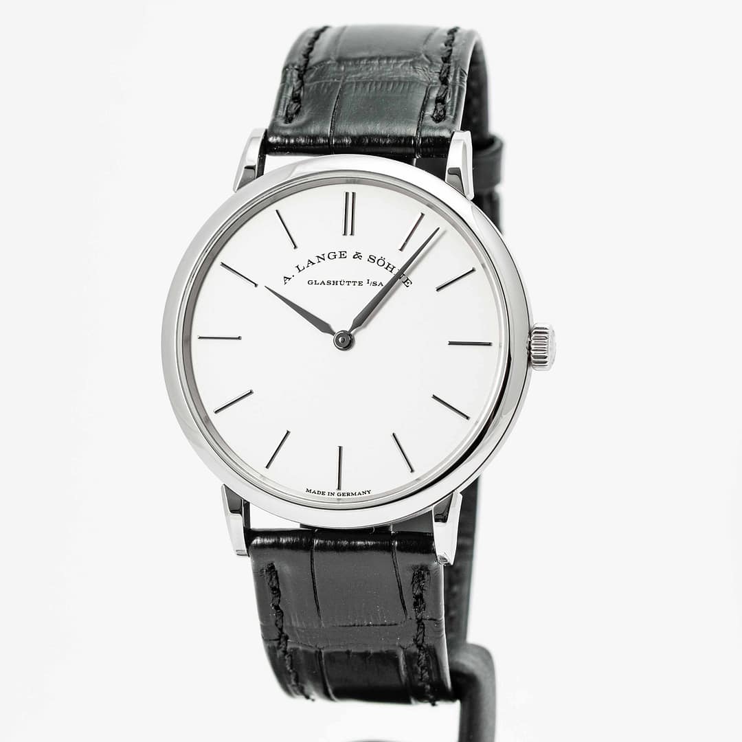 A. Lange & Söhne Saxonia Thin White Gold 37mm (201.027) — Shreve