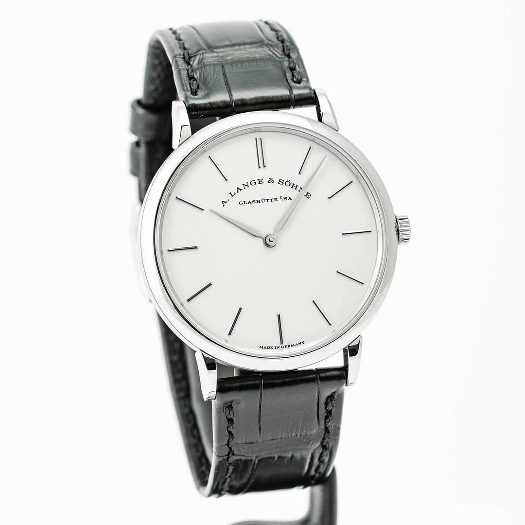 A. Lange & Söhne Saxonia Thin White Gold 37mm (201.027) — Shreve
