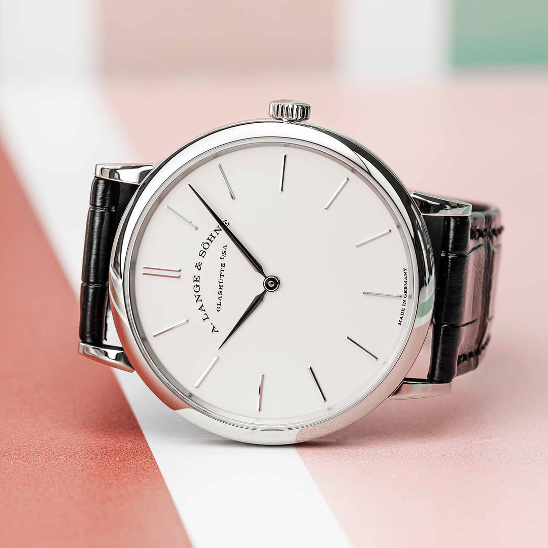 A. Lange & Söhne Saxonia Thin White Gold 37mm (201.027) — Shreve