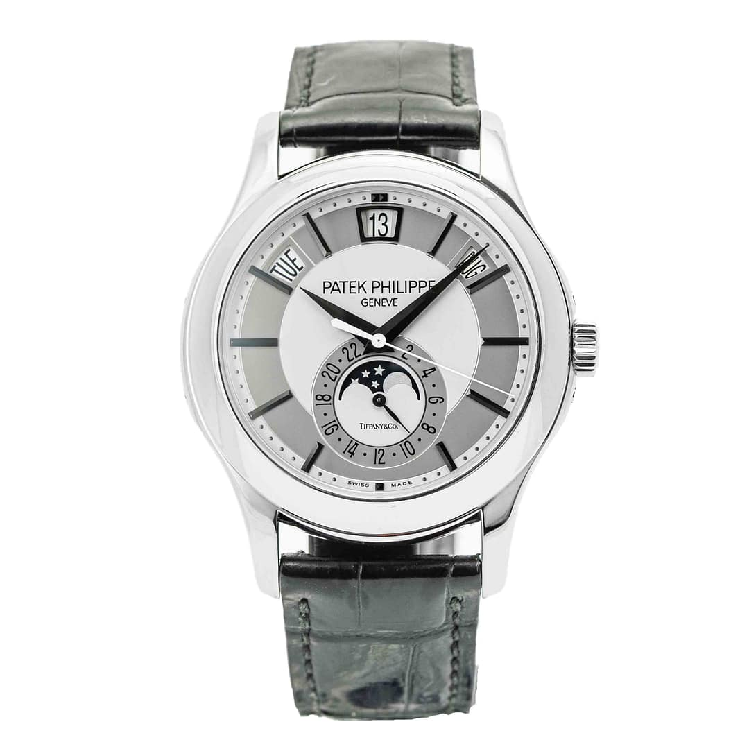 インテリア時計 Patek Philippe GENEVE TIFFANY&CO SILVER Patek Philippe Annual Calendar 