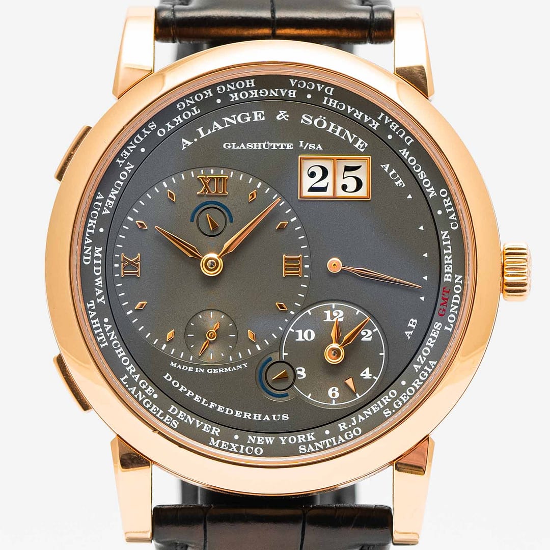 A. Lange & Sohne Lange 1 Timezone Anthracite Dial Rose Gold 41.9mm