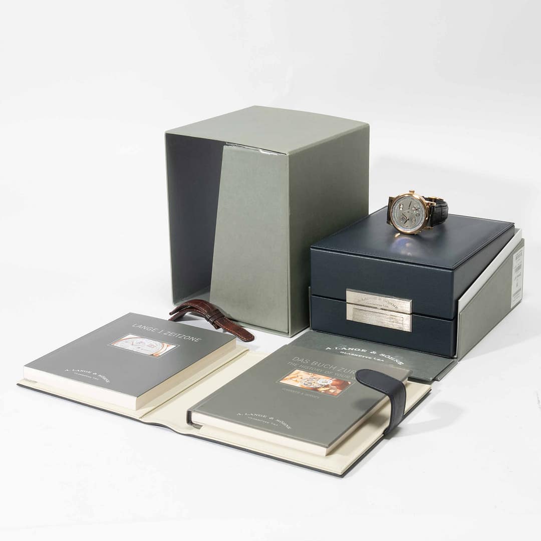 A. Lange & Sohne Lange 1 Timezone Anthracite Dial Rose Gold 41.9mm