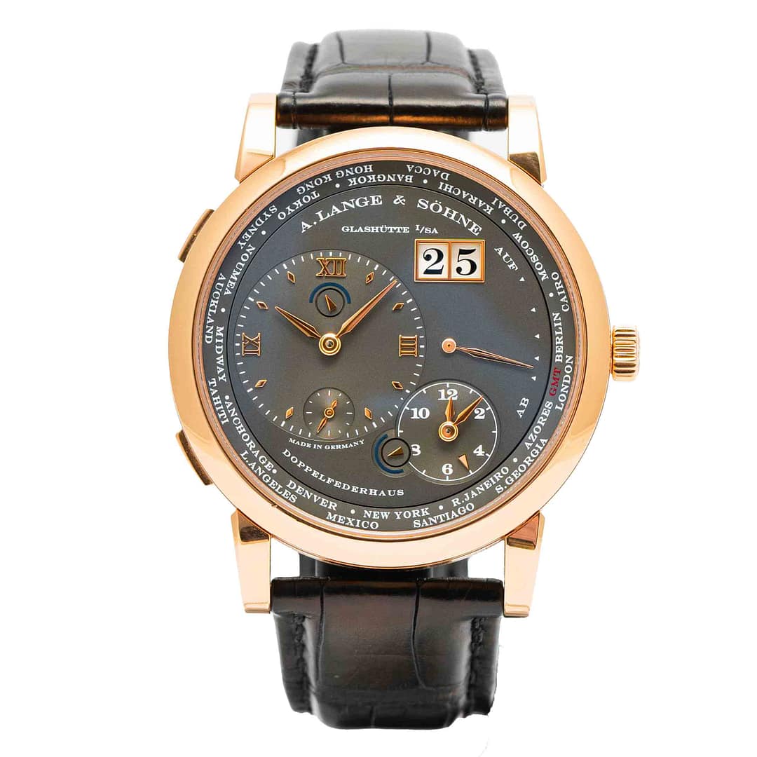 A. Lange & Sohne Lange 1 Timezone Anthracite Dial Rose Gold 41.9mm