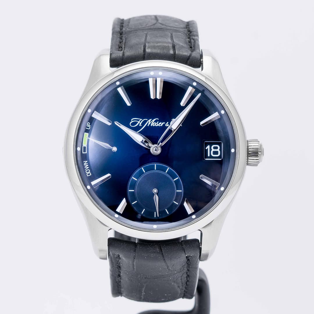 H. Moser & Cie. Pioneer Perpetual Calendar Midnight Blue Fume Dial