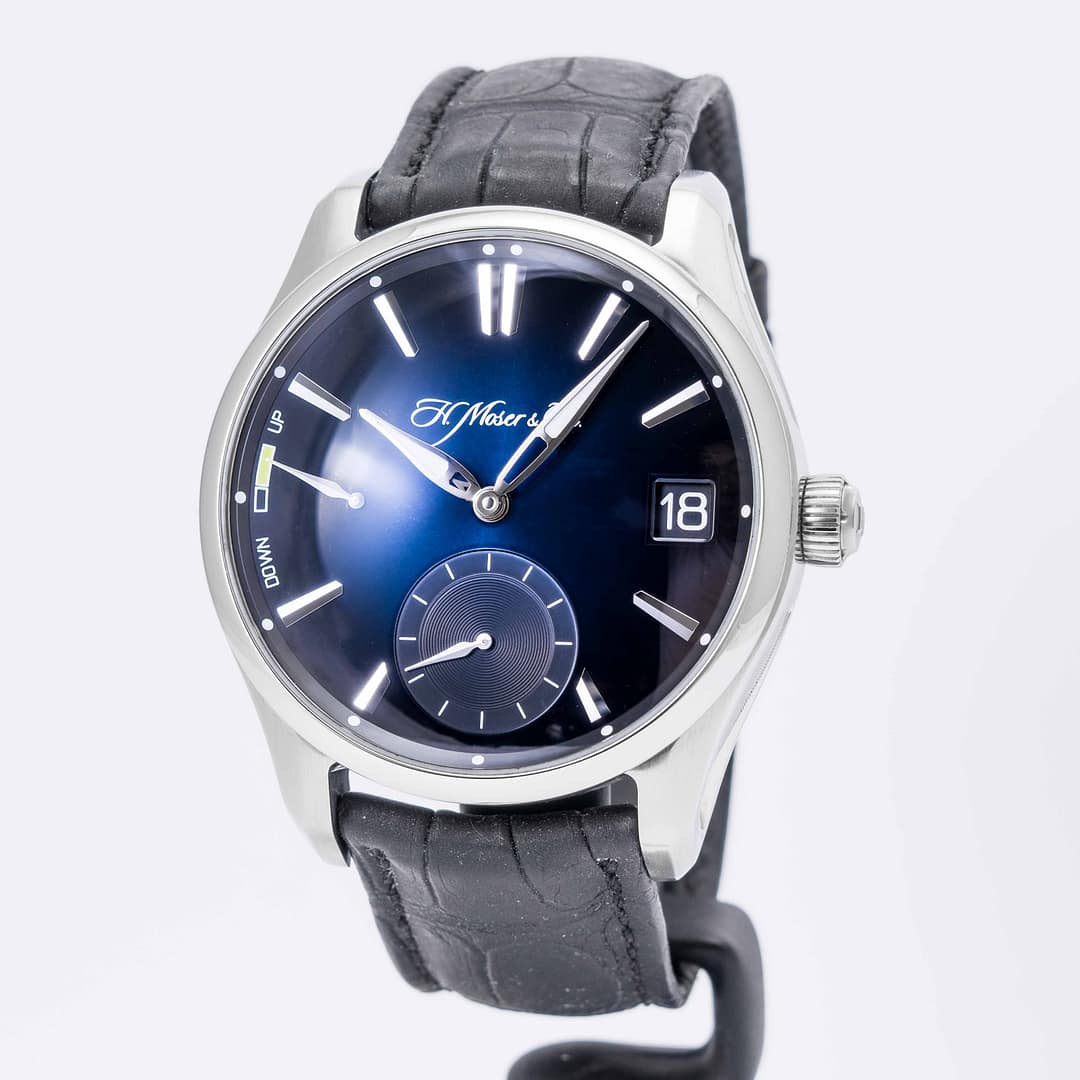 H. Moser & Cie. Pioneer Perpetual Calendar Midnight Blue Fume Dial