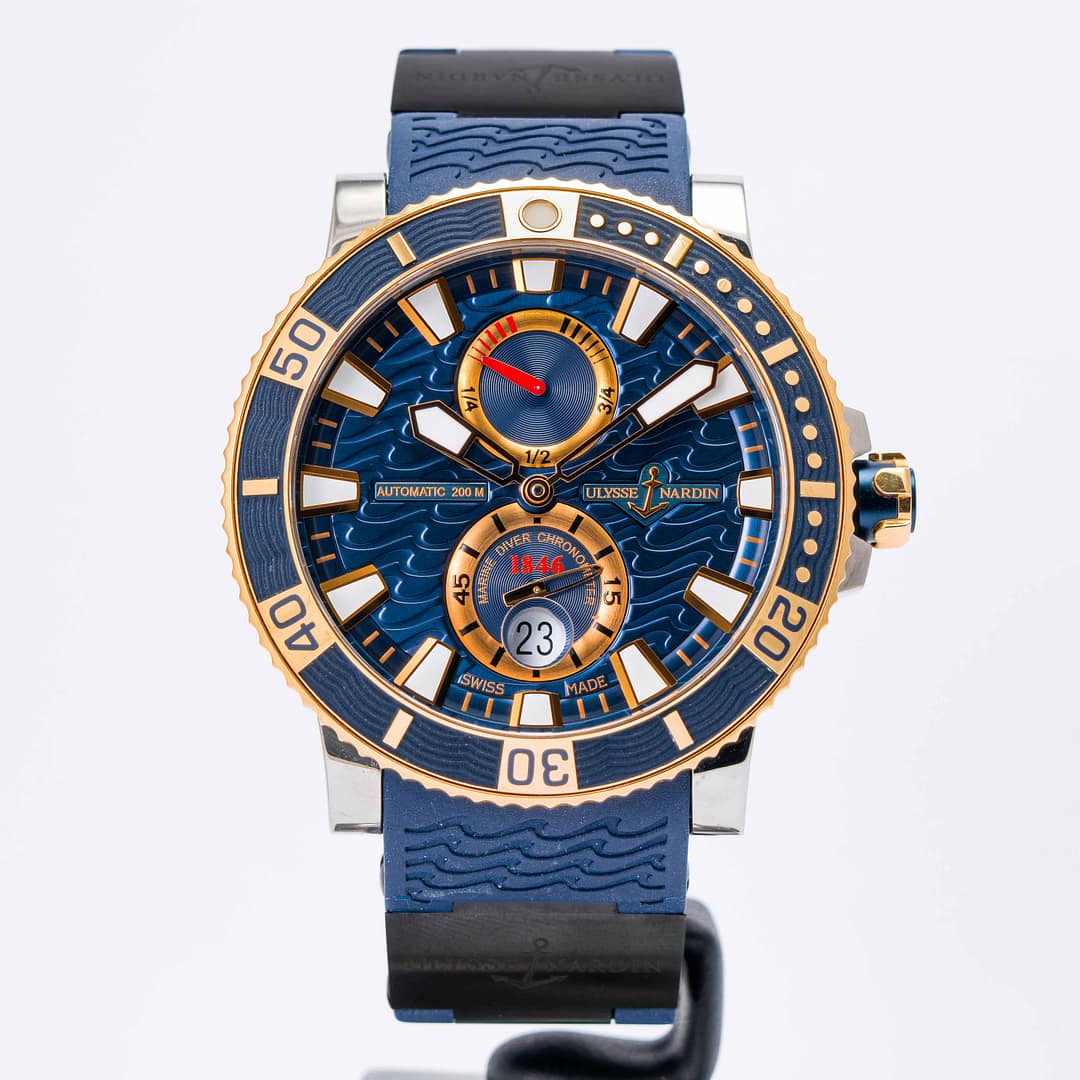 Ulysse Nardin Maxi Marine Diver Automatic Rose Gold & Titanium