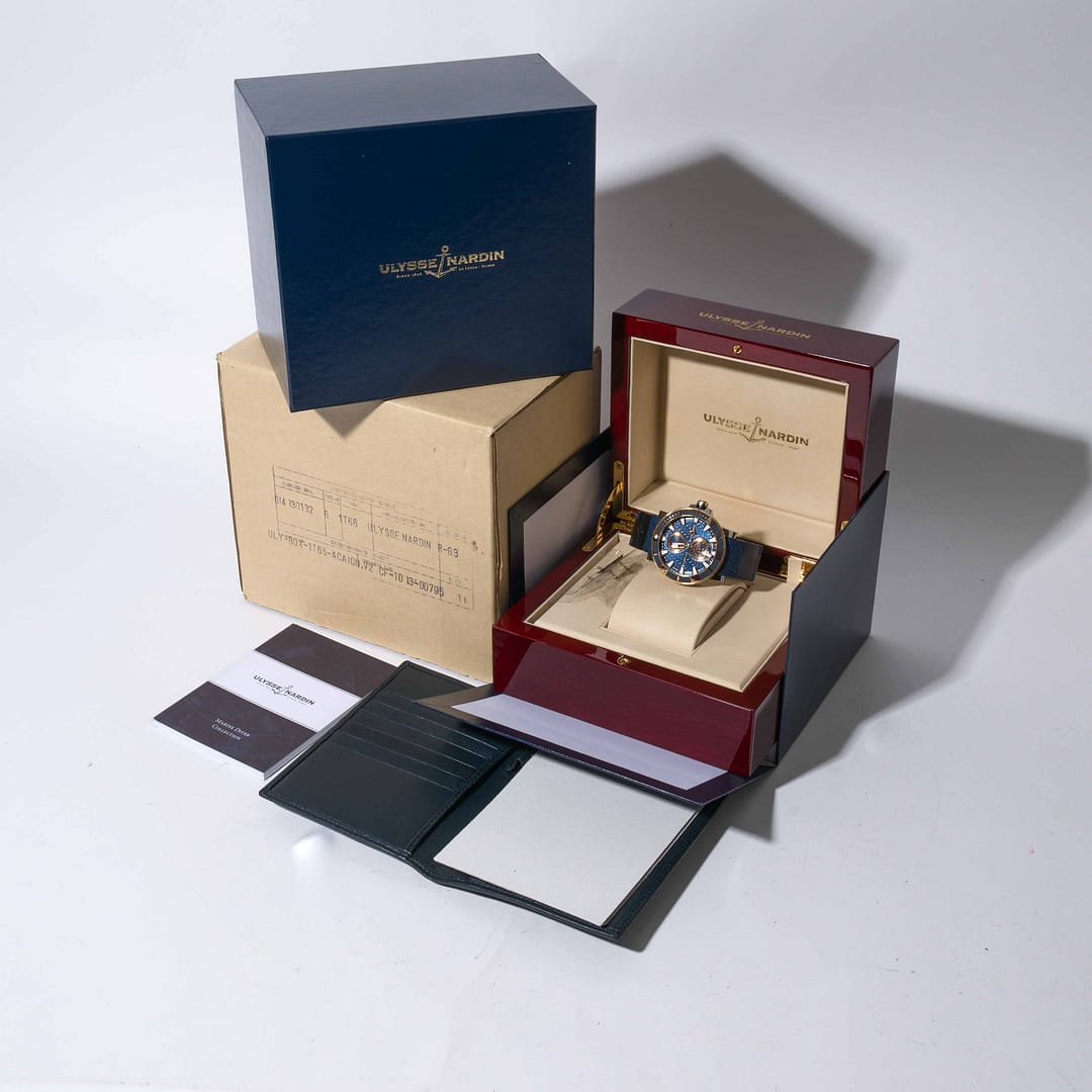 ノスタルジー33 Ulysse Nardin Maxi Marine Diver Automatic Rose Gold & Titanium