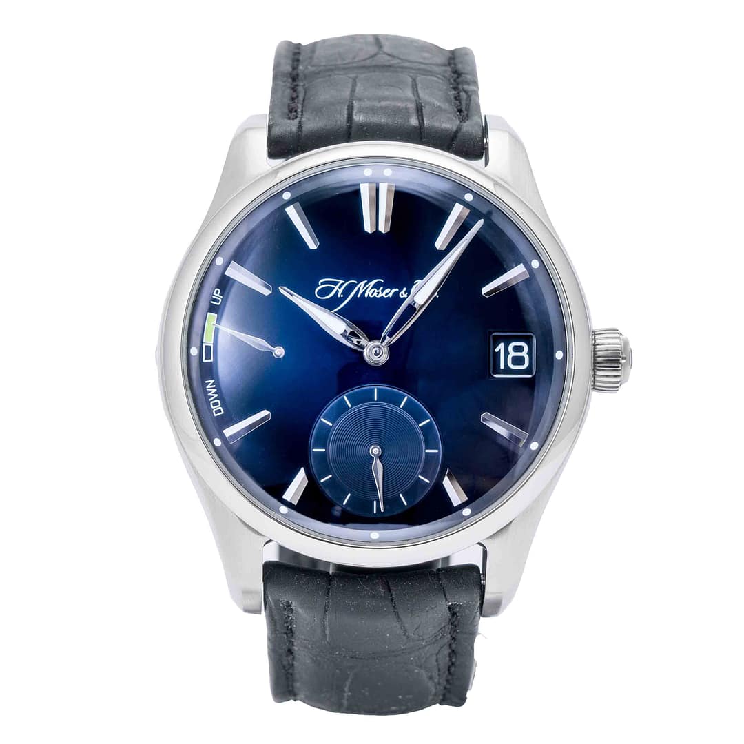 シエル　オーダーページ H. Moser & Cie. Pioneer Perpetual Calendar Midnight Blue Fume Dial