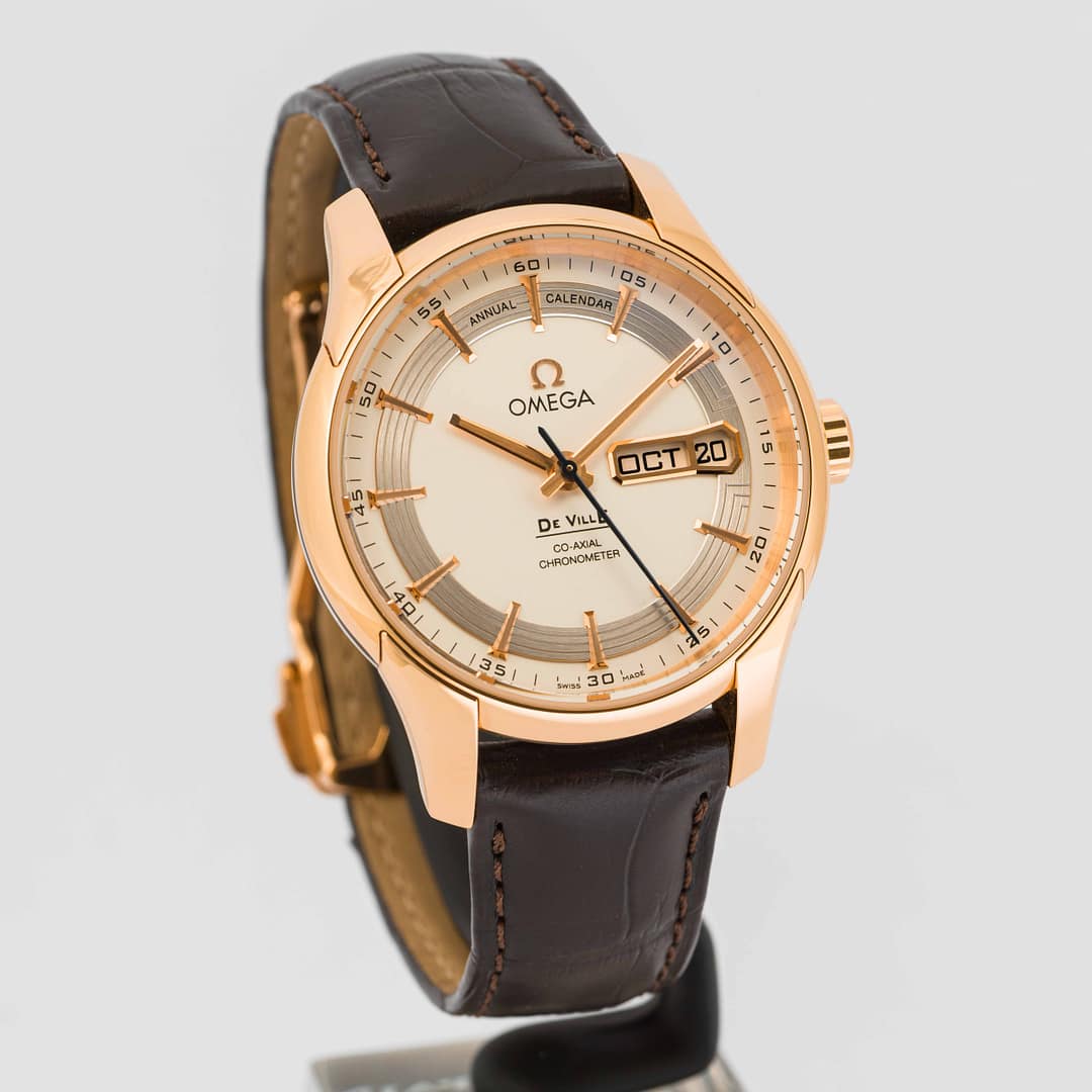 Preowned Omega De Ville Hour Vision Annual Calendar Rose Gold 41mm