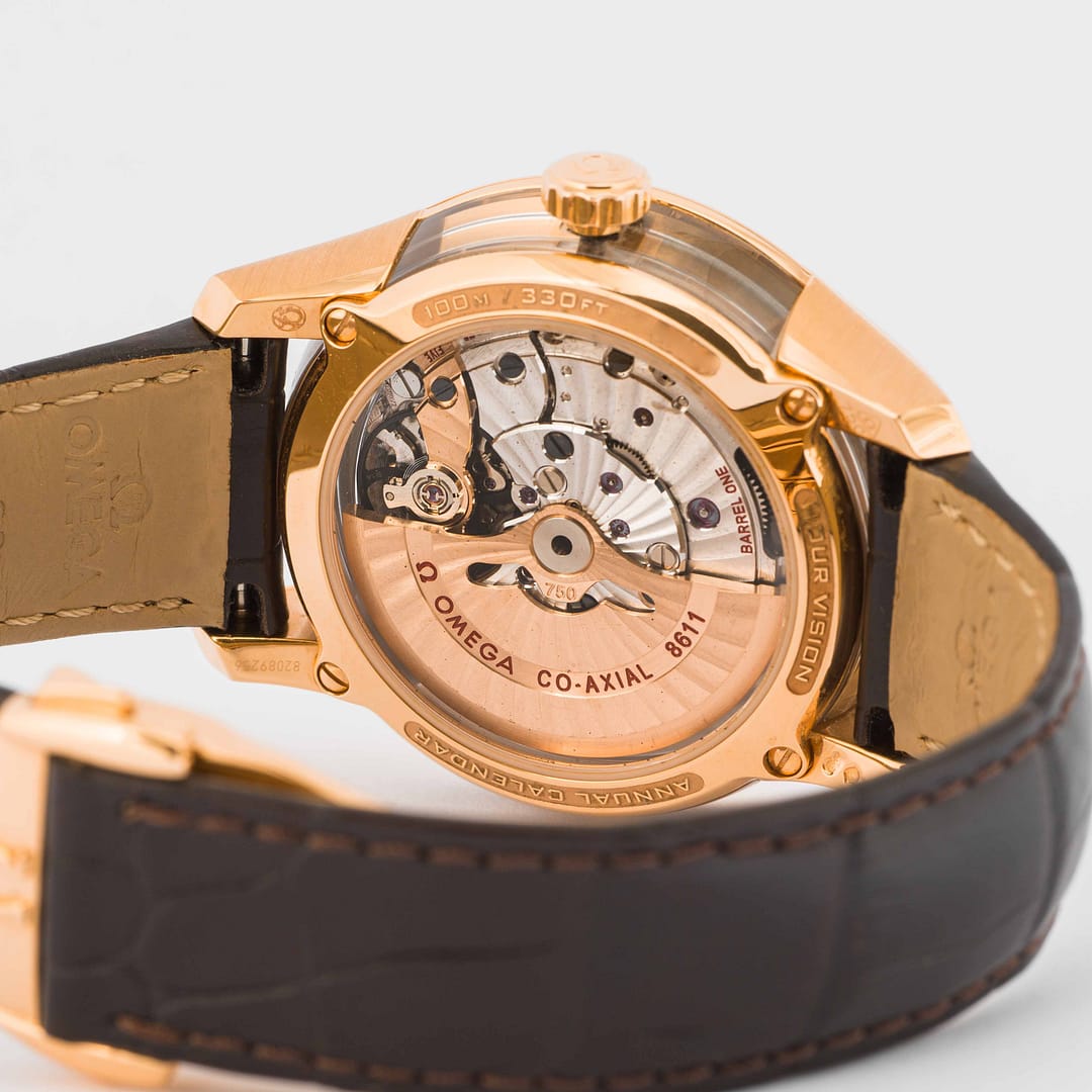 Preowned Omega De Ville Hour Vision Annual Calendar Rose Gold 41mm