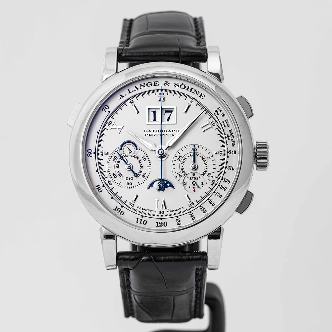 A. Lange & Söhne Datograph Perpetual Silver Dial Platinum 41mm