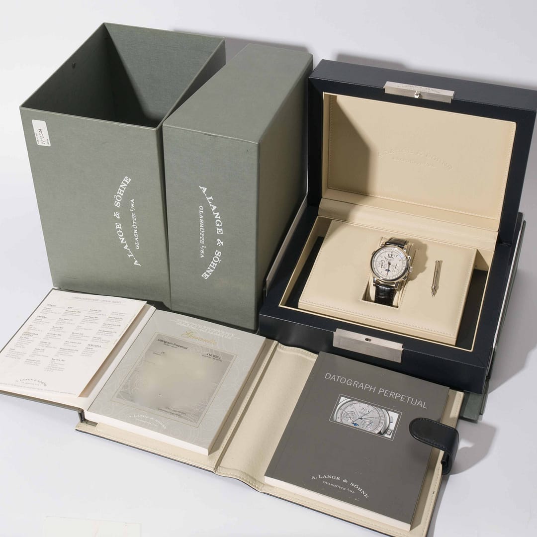 A. Lange & Söhne Datograph Perpetual Silver Dial Platinum 41mm