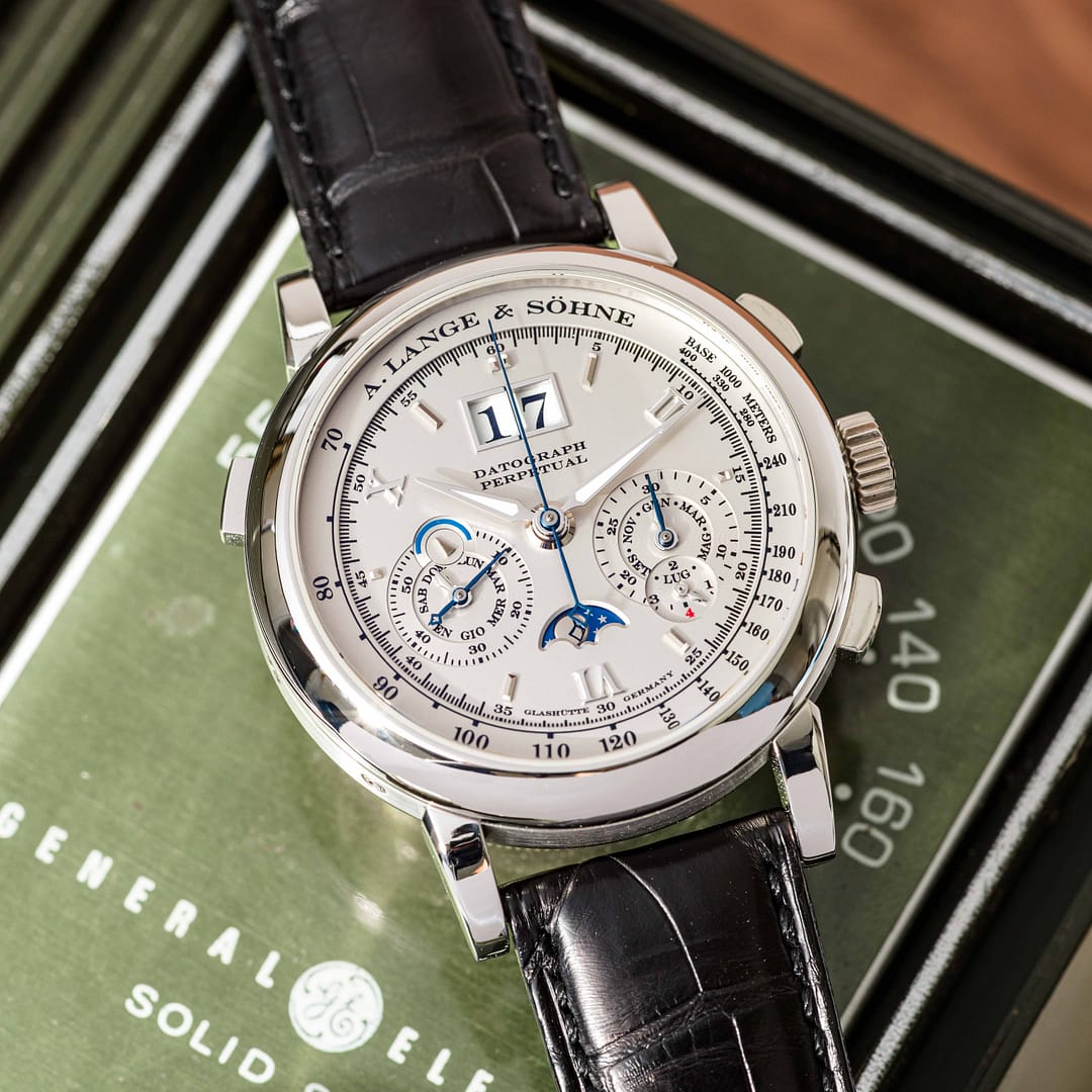 A. Lange & Söhne Datograph Perpetual Silver Dial Platinum 41mm