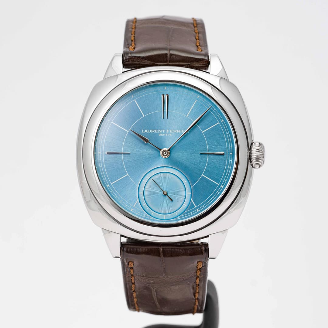 Preowned Laurent Ferrier Square Micro-Rotor Ice Blue Dial