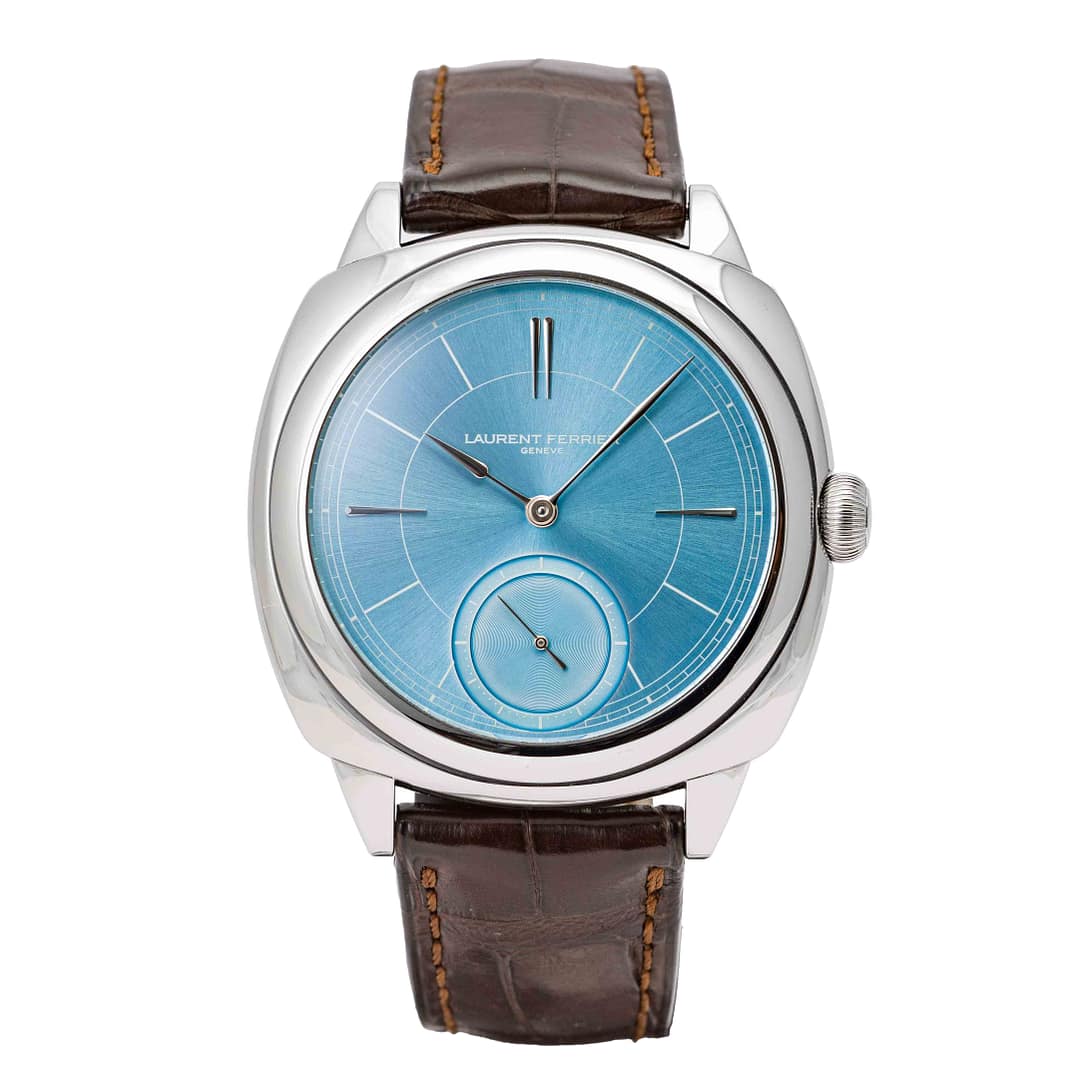 Preowned Laurent Ferrier Square Micro-Rotor Ice Blue Dial