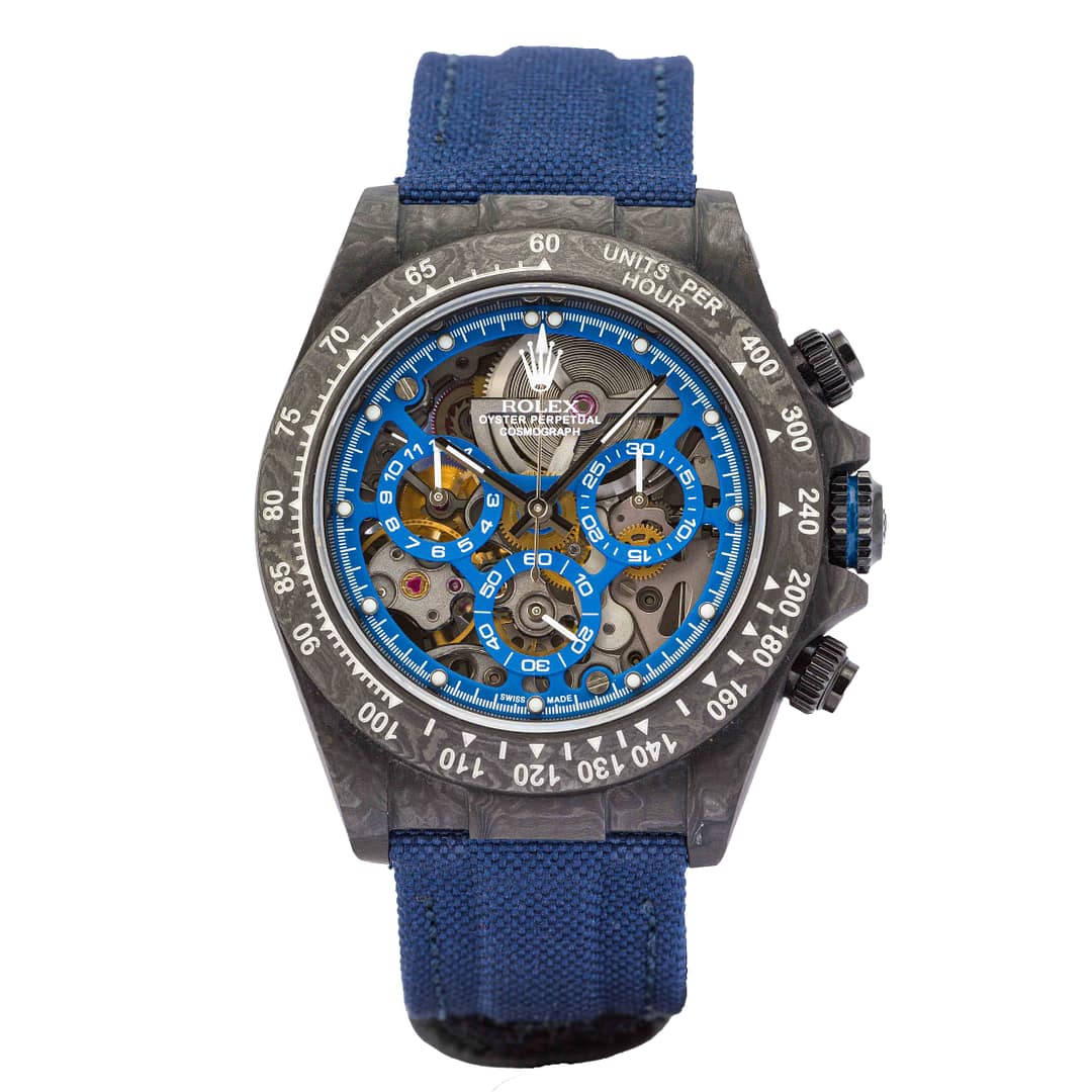 Rolex Cosmogrpah Daytona Blue Skeleton Carbon Concept (Piece
