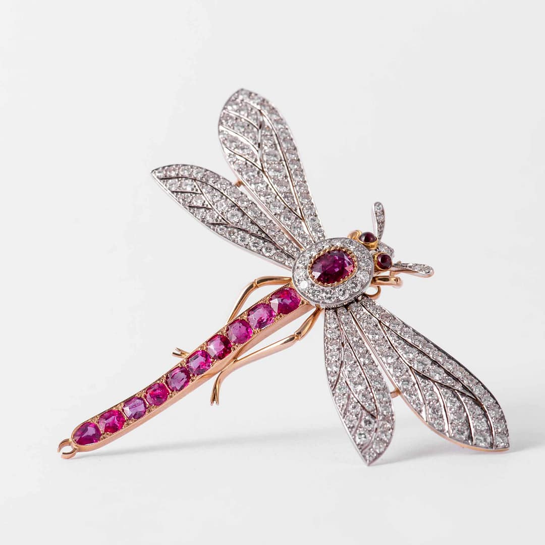 Ruby Dragonfly Gsrden White/Multi Leather Belt sz L Artisan Handcrafted Dragonfly Buckle Leather Belts - Cellar  main image 2