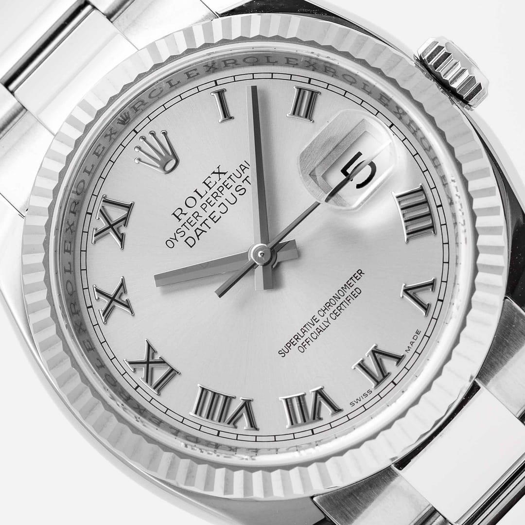 Rolex Datejust 36 Rhodium Dial w. Roman Numerals Stainless Steel