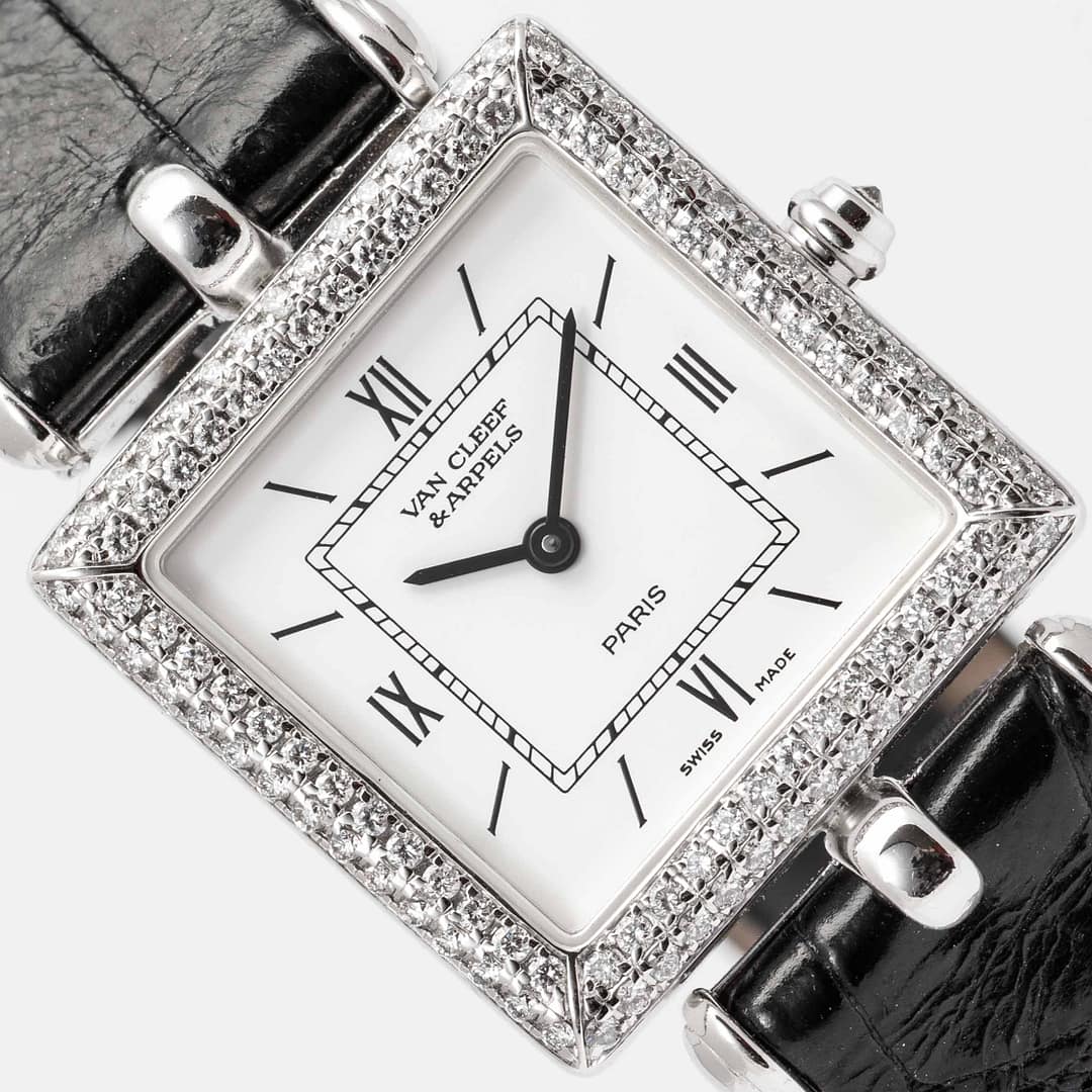 Van Cleef & Arpels Watch Fantasy Carre Diamond Bezel Index Lug Square White 楽天市場】ヴァンクリーフ＆アーペル Van Cleef & Arpels 腕時計  main image 2