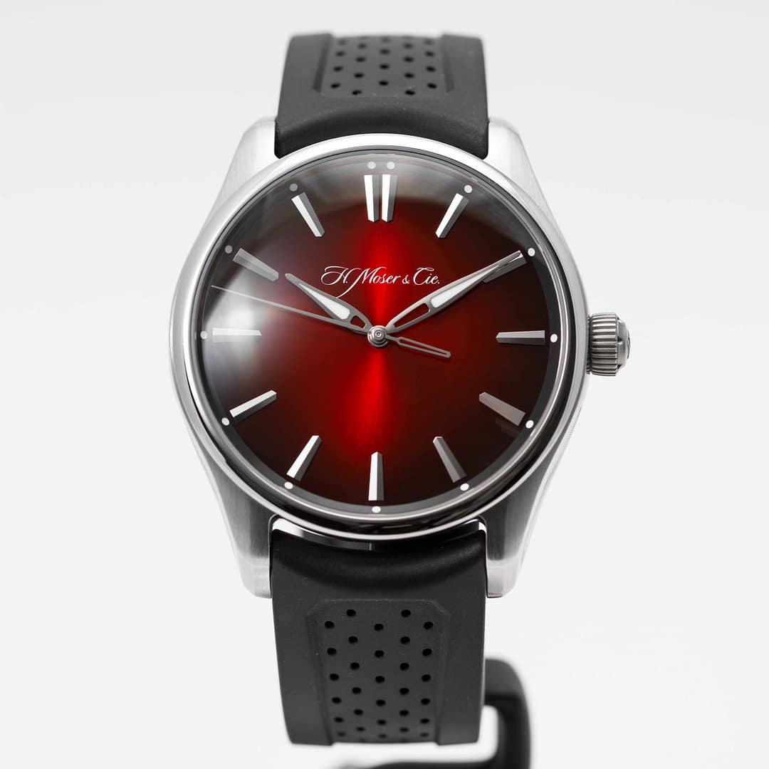H. Moser & Cie Pioneer Centre Seconds Swiss Mad Red Stainless