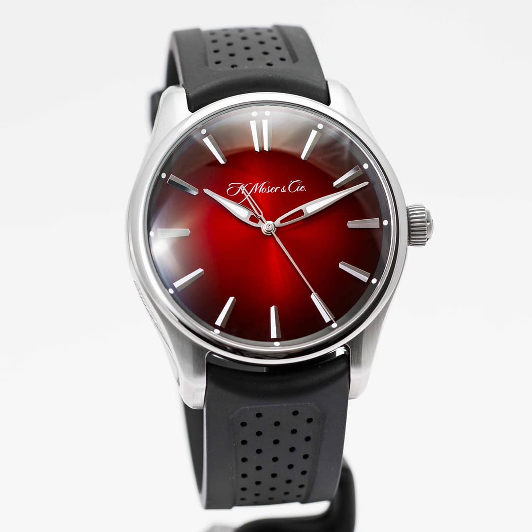 H. Moser & Cie Pioneer Centre Seconds Swiss Mad Red Stainless
