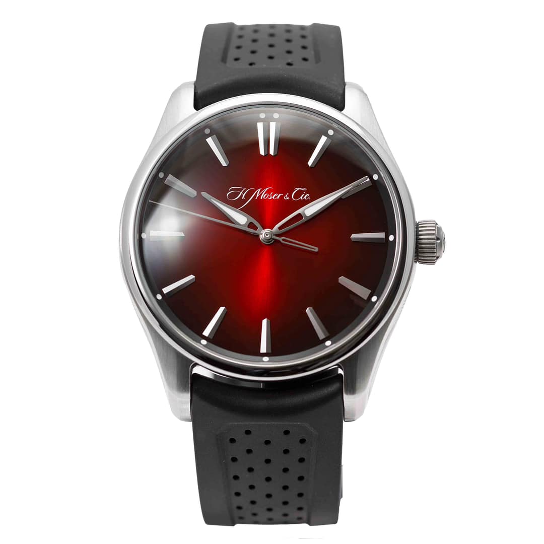 H. Moser & Cie Pioneer Centre Seconds Swiss Mad Red Stainless