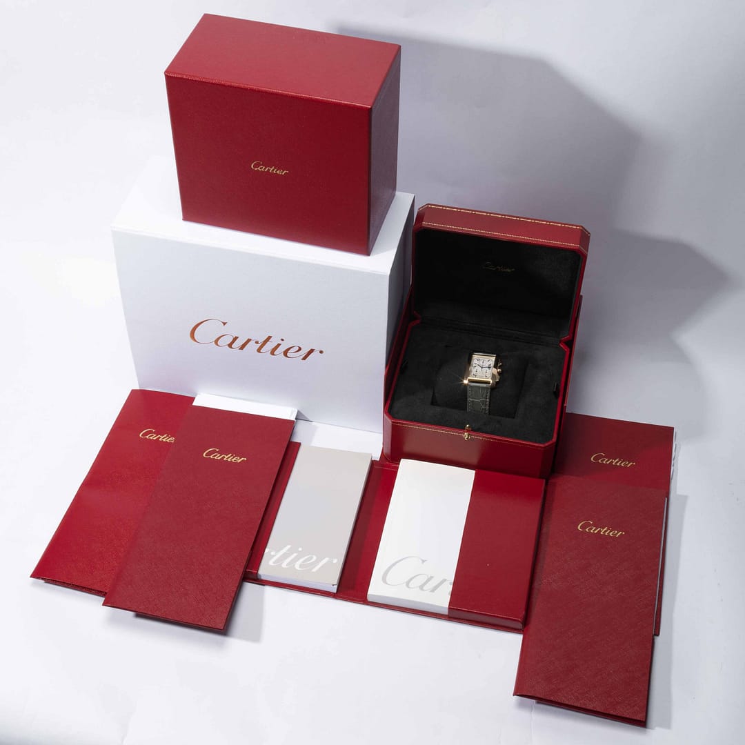 Cartier Tank Francaise Chronograph Quartz Yellow Gold 28mm x 32mm