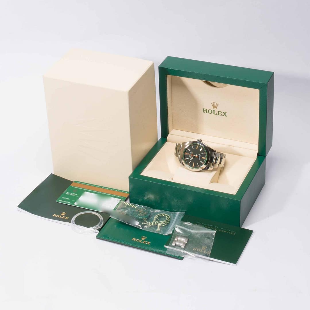 Rolex Milgauss Green Sapphire Crystal Stainless Steel 40mm