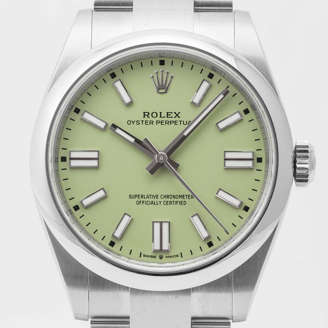 Rolex Oyster Perpetual 41 Pistachio Dial Stainless Steel 41mm