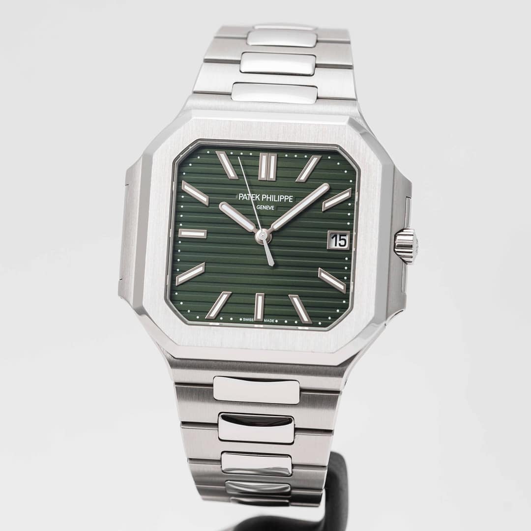 Patek Philippe Cubitus ノベルティグッズ Patek Philippe Cubitus Olive Green Dial Stainless Steel 45mm (5821