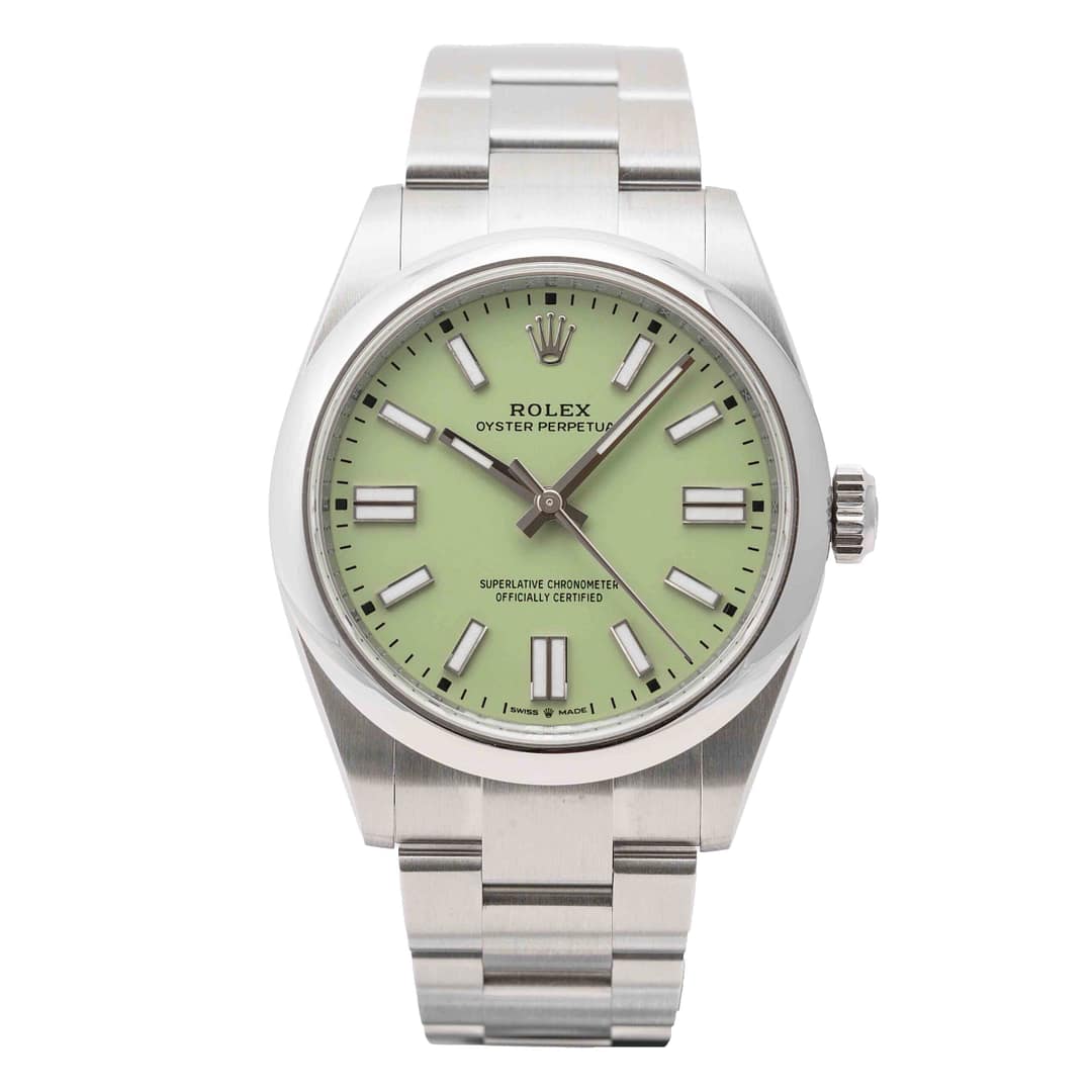 Rolex Oyster Perpetual 41 Pistachio Dial Stainless Steel 41mm