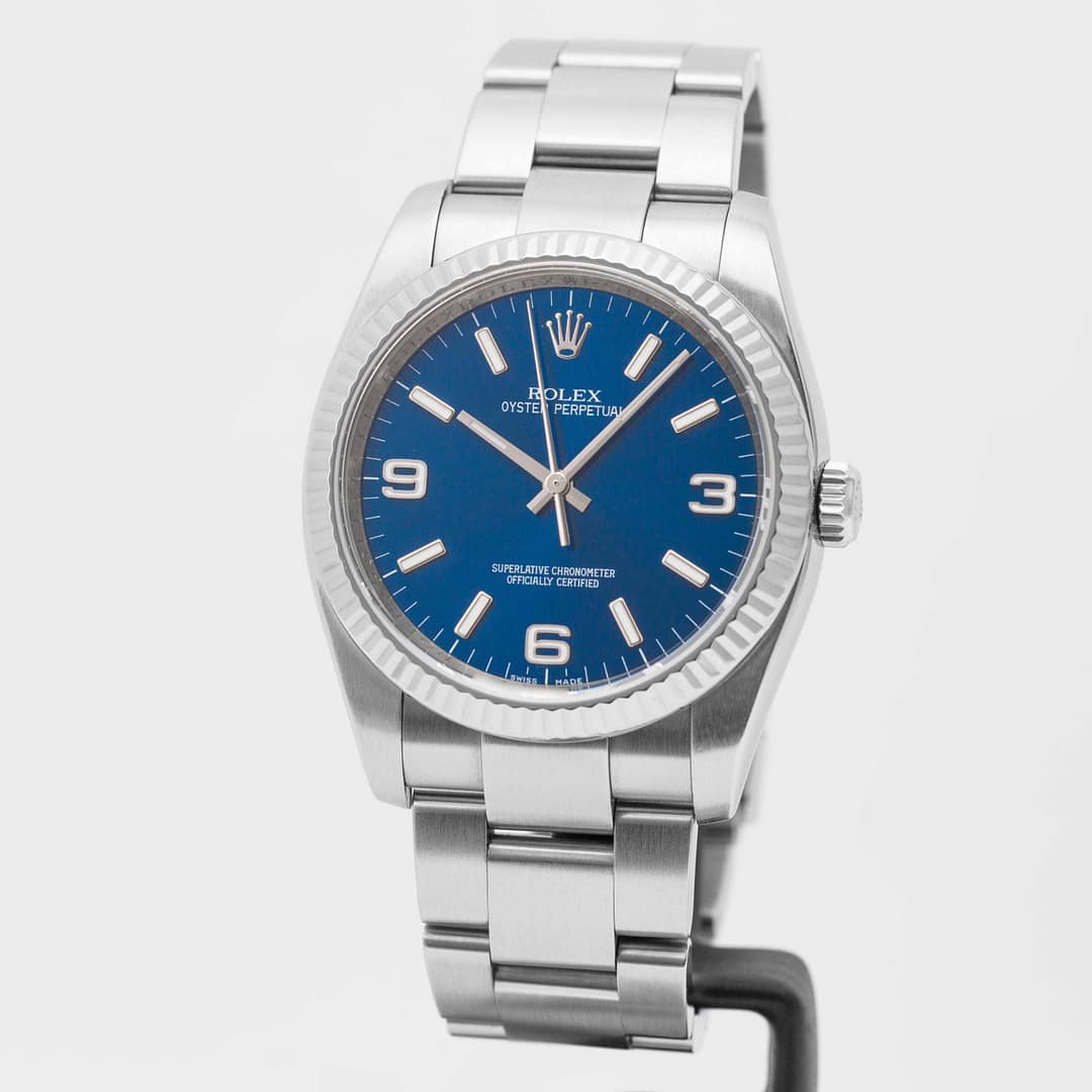 Rolex Oyster Perpetual 36 Blue Explorer Dial Stainless Steel 36mm