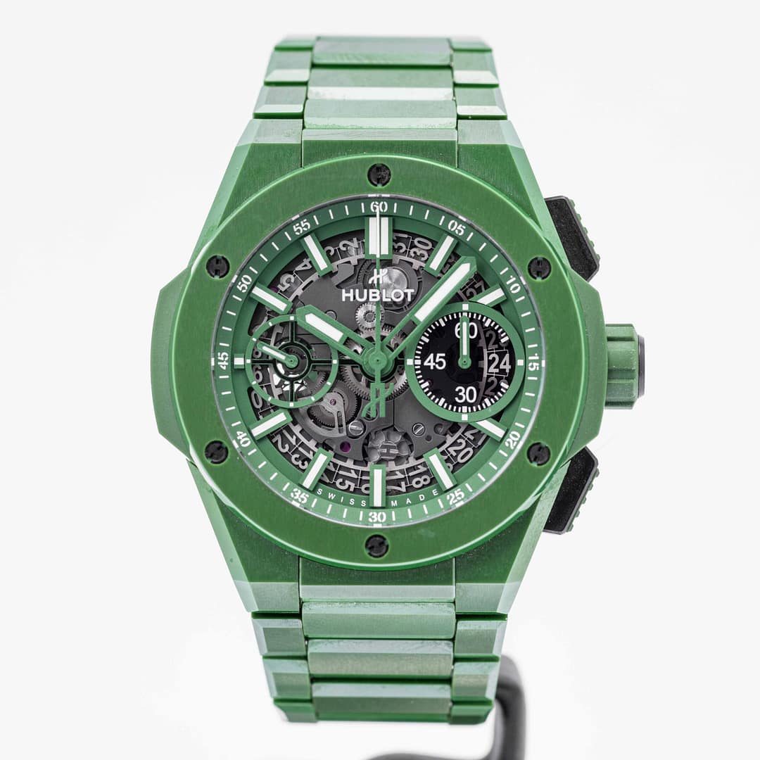 Preowned Hublot Big Bang Unico Integrated L.E. (250 pces) Green