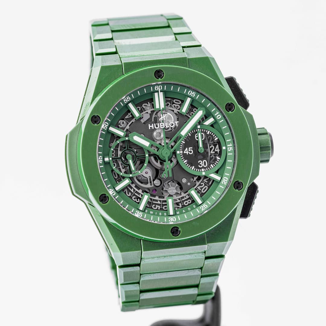 Preowned Hublot Big Bang Unico Integrated L.E. (250 pces) Green