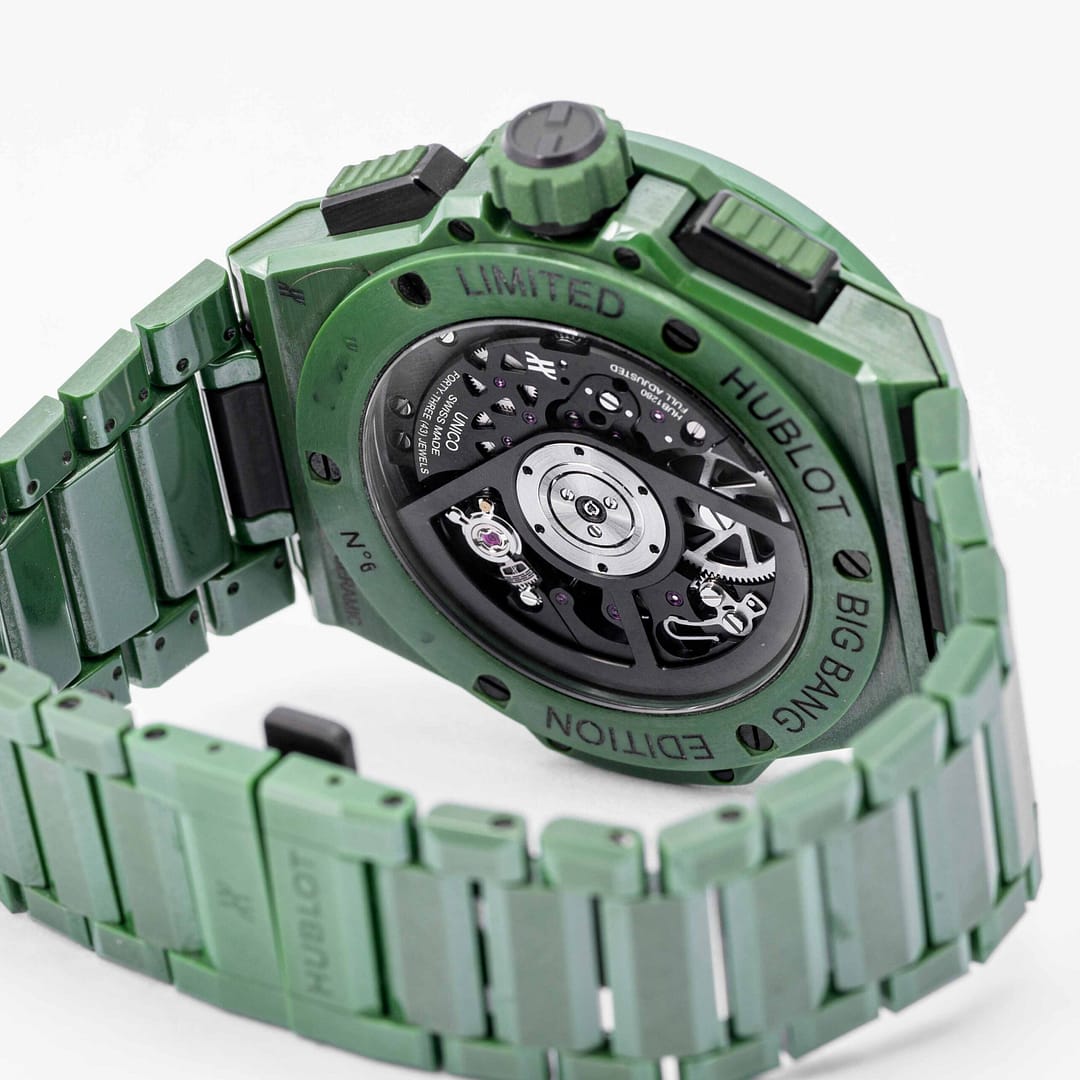 Preowned Hublot Big Bang Unico Integrated L.E. (250 pces) Green