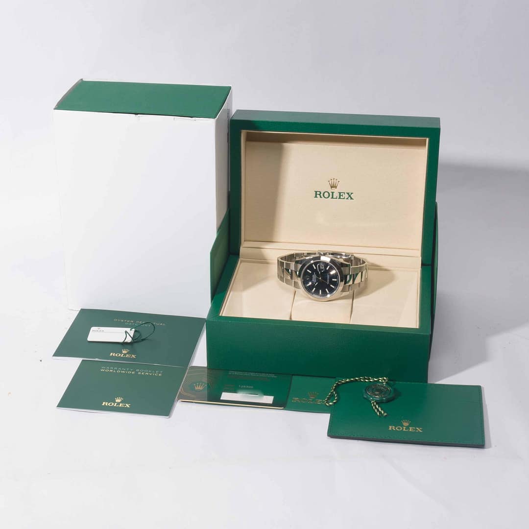 Rolex Datejust 41 Blue Dial Stainless Steel 41mm (126300) — Shreve