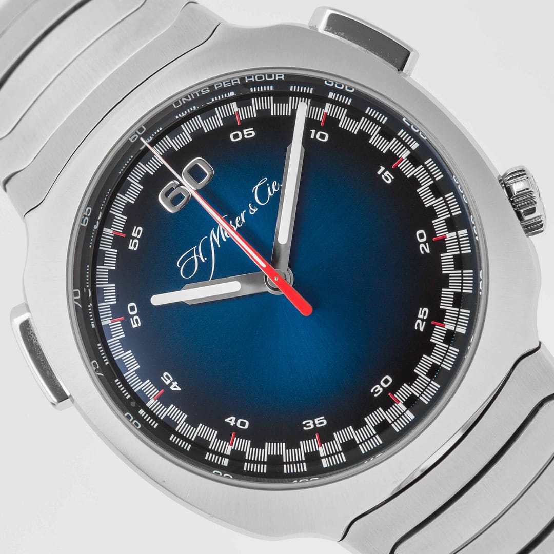 H. Moser & Cie. Streamliner Flyback Chronograph Blue Dial