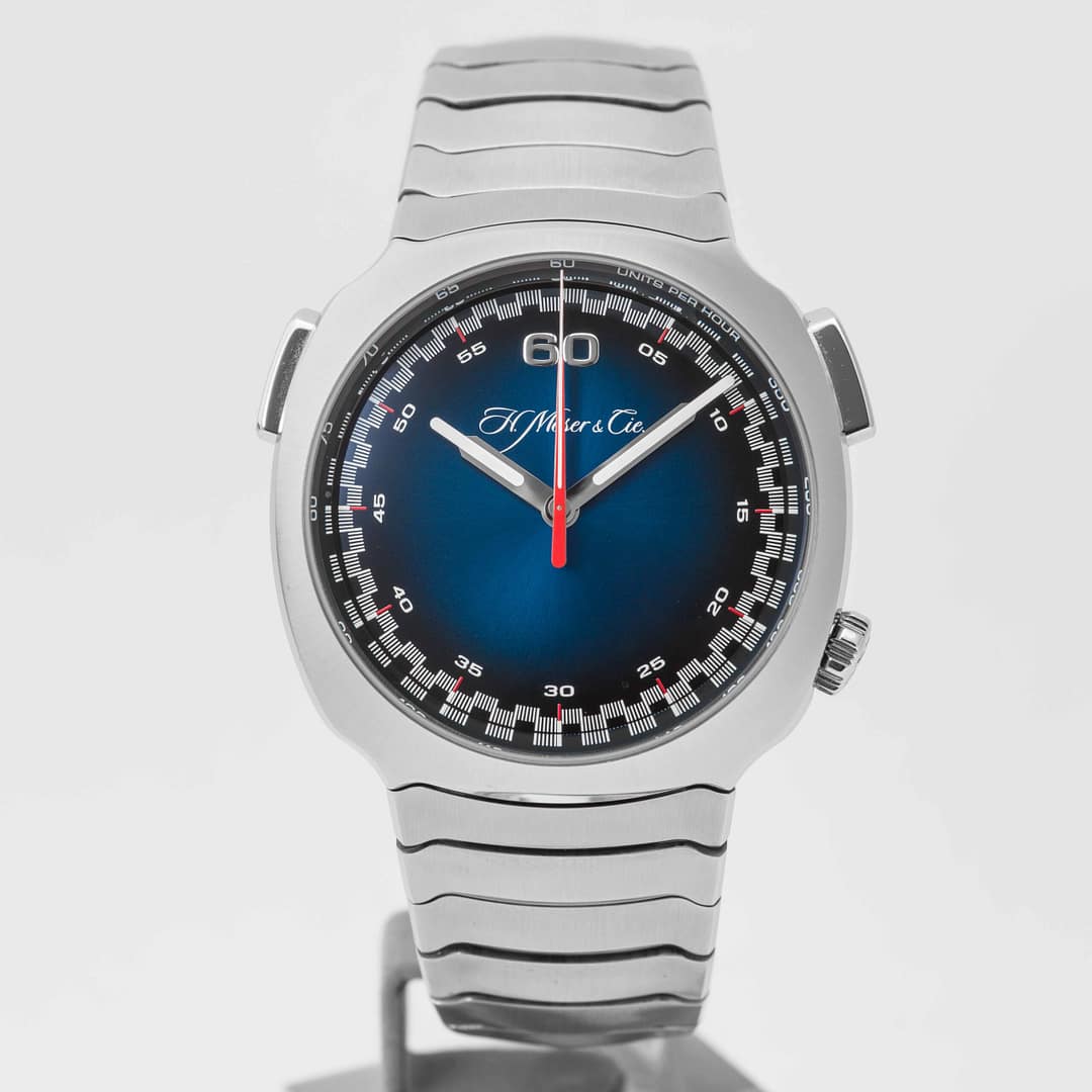 チヒロ H. Moser & Cie. Streamliner Flyback Chronograph Blue Dial