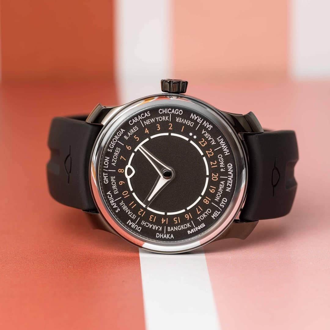 MING 29.01 Midnight World-Timer L.E. (25 pieces) Black DLC