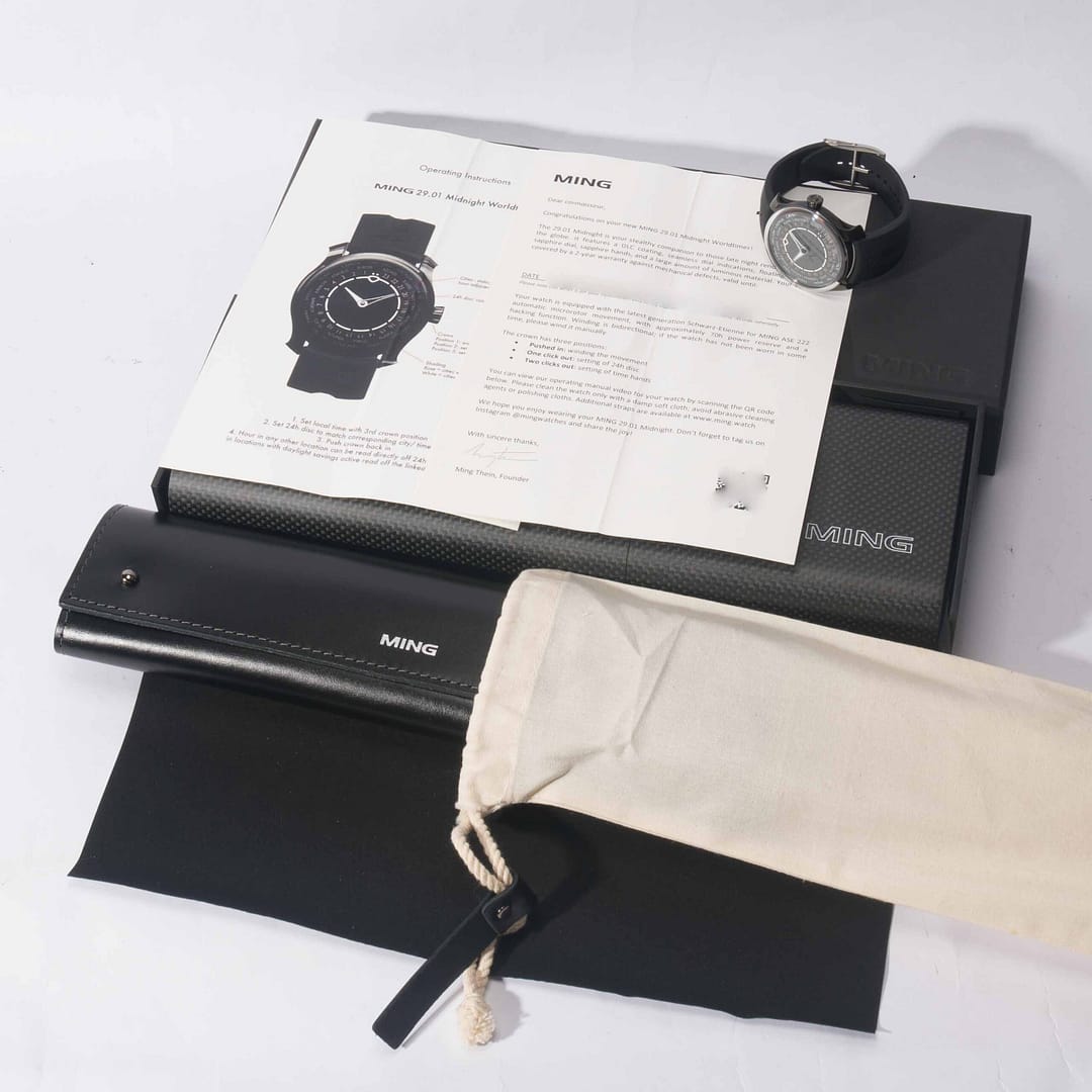 MING 29.01 Midnight World-Timer L.E. (25 pieces) Black DLC