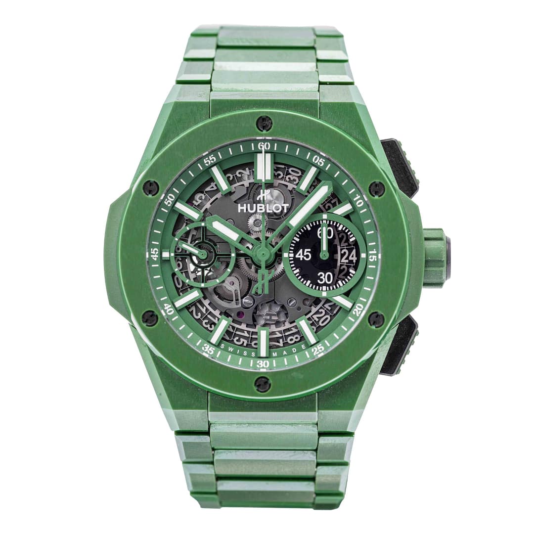 Preowned Hublot Big Bang Unico Integrated L.E. (250 pces) Green