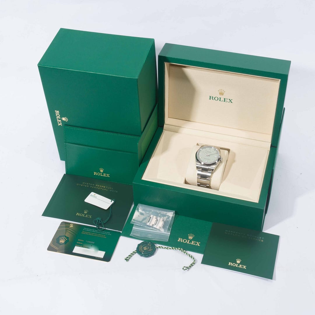 Rolex Oyster Perpetual 36 Pistachio Dial Stainless Steel 36mm