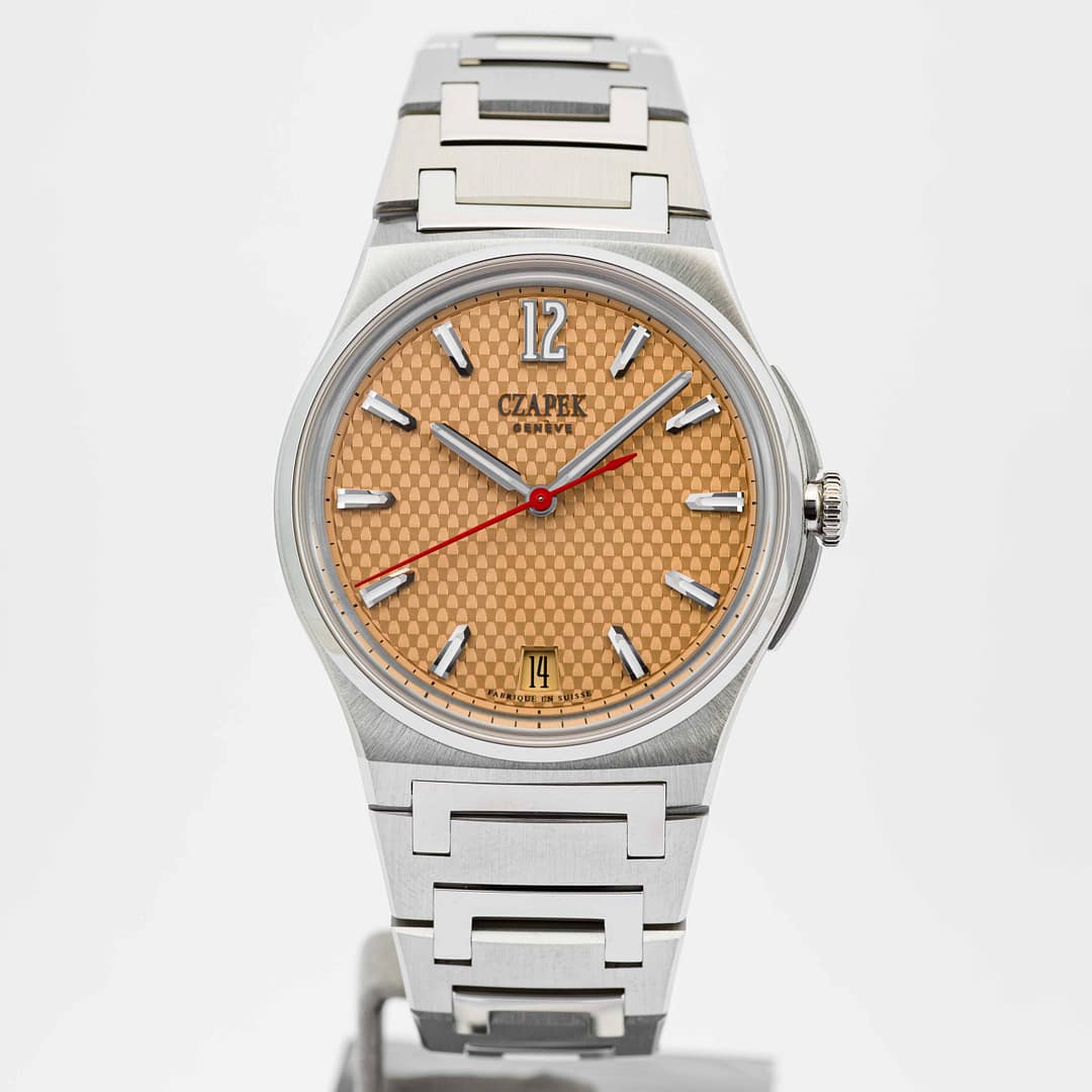 Czapek Antarctique S Passage de Drake Salmon Dial Stainless Steel