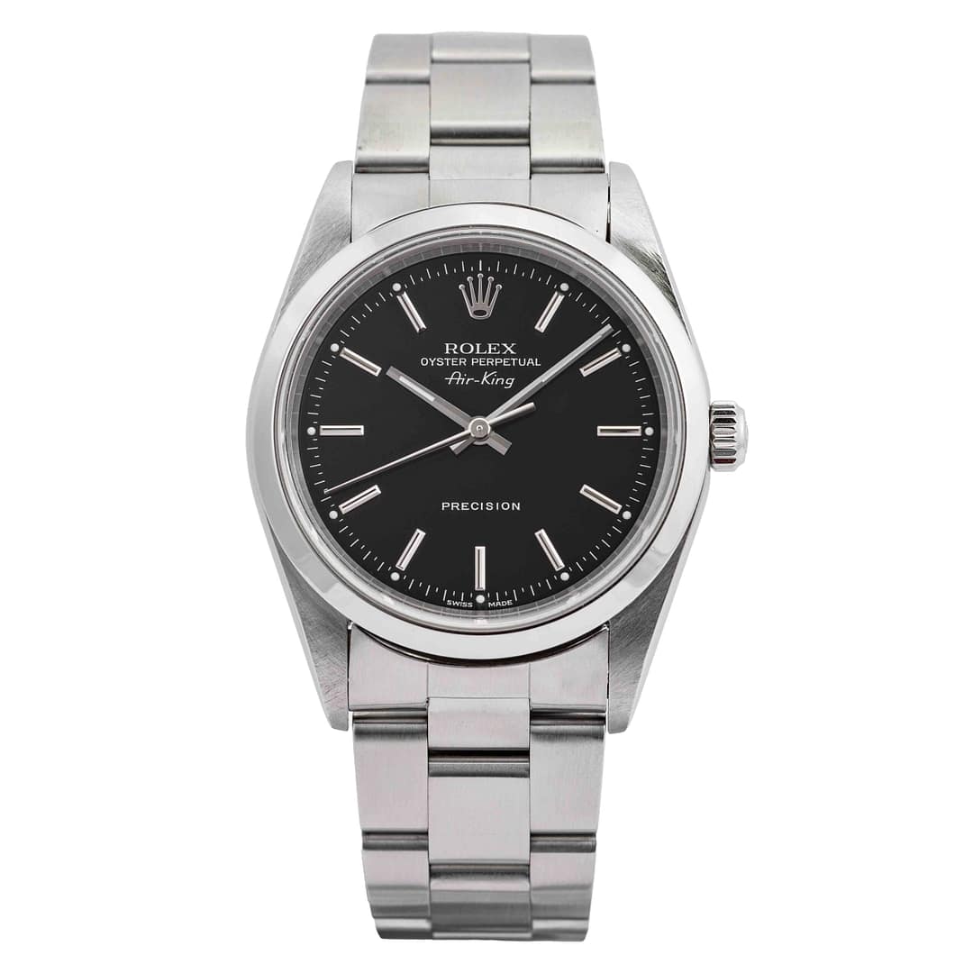 Rolex Oyster Perpetual Air King Precision Black Dial Stainless