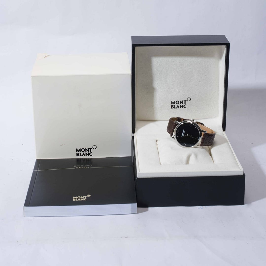 Preowned Montblanc Star Classique Automatic Black Dial Stainless