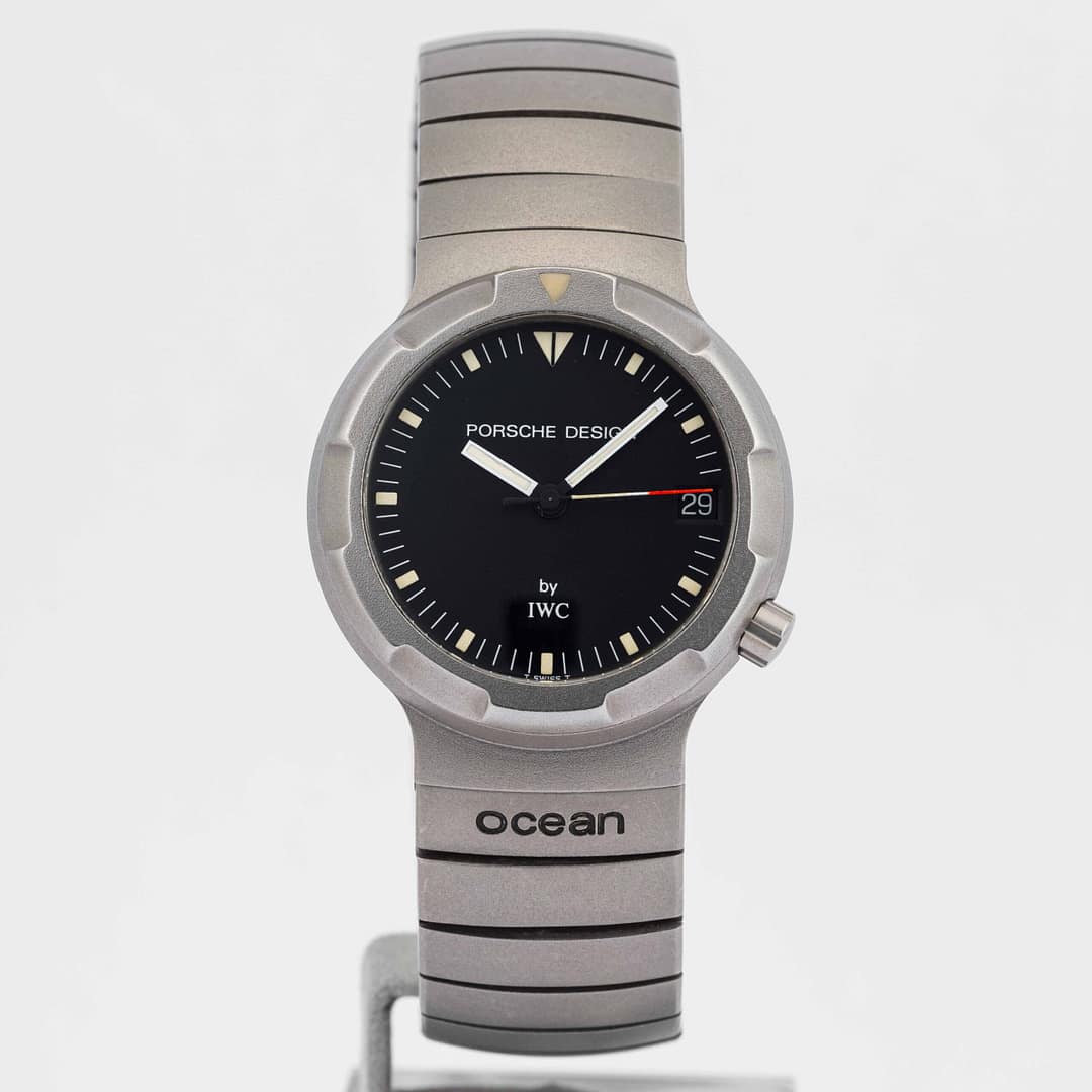 PORSCHE DESIGN by IWC メンズ 腕時計 【美品】 Porsche Design by IWC Ocean 500 Matte Black Dial Titanium 34mm