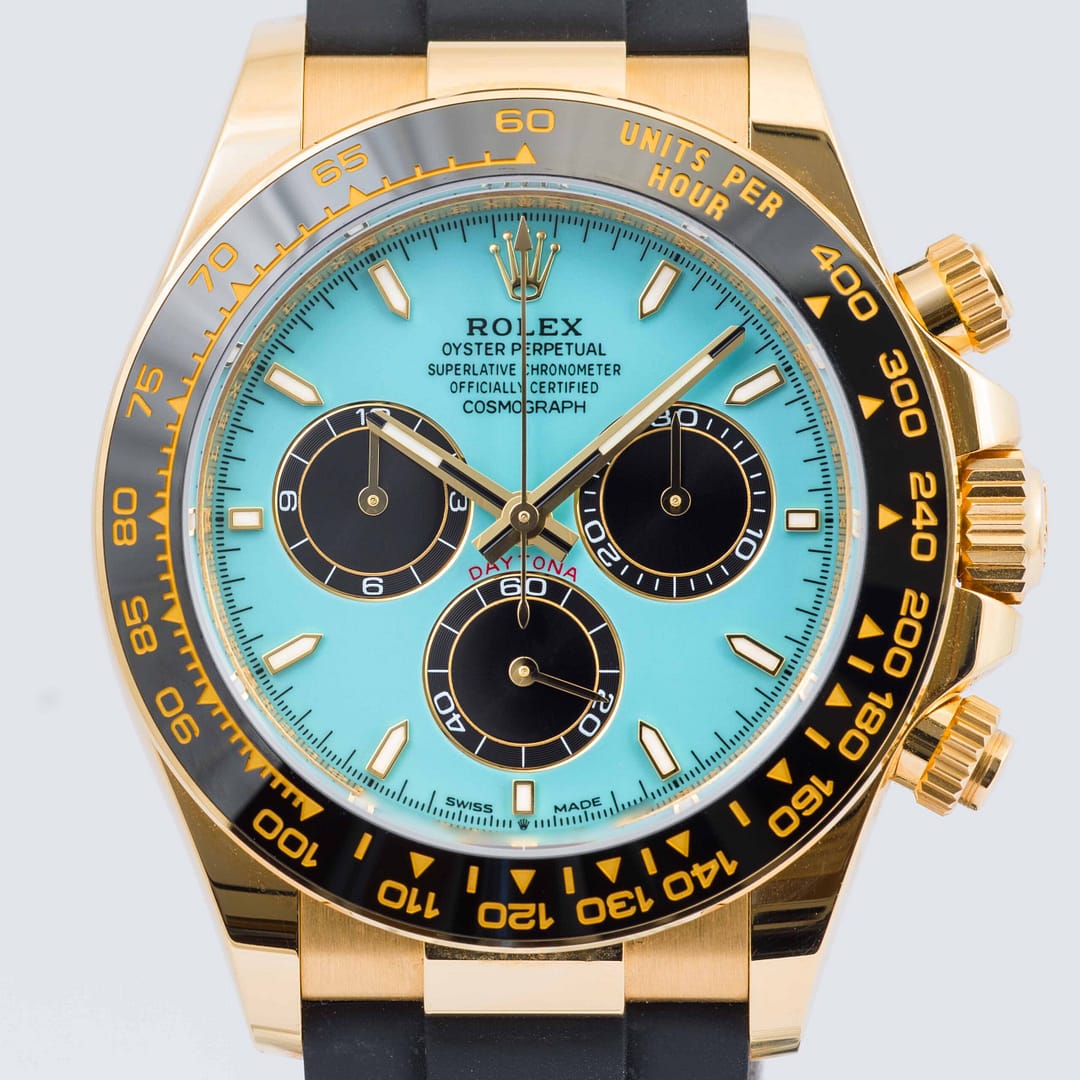 Rolex Cosmograph Daytona Turquoise Dial Yellow Gold 40mm (126518LN