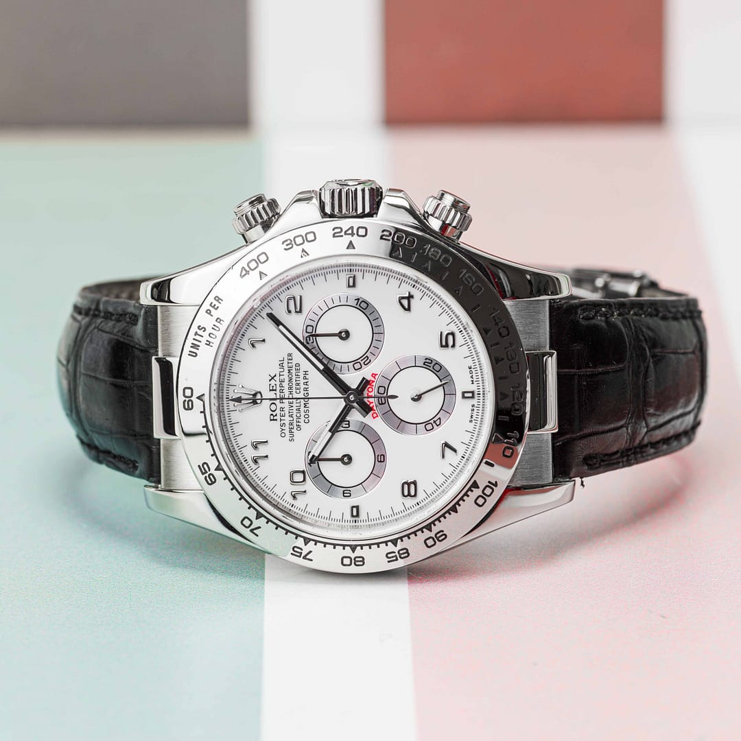 Rolex Cosmograph Daytona White Racing Dial White Gold 40mm (16519